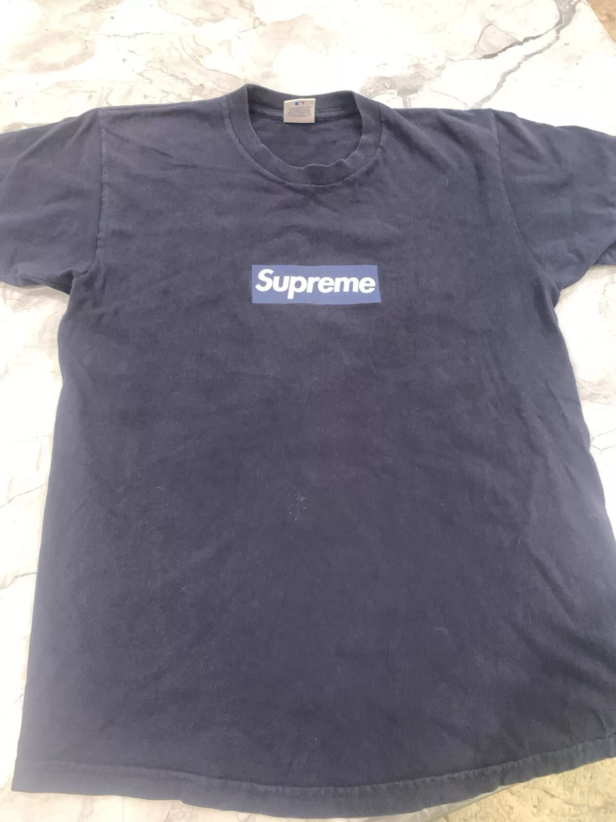 Tee shirt noir Supreme New York Yankees Box logo   Medium