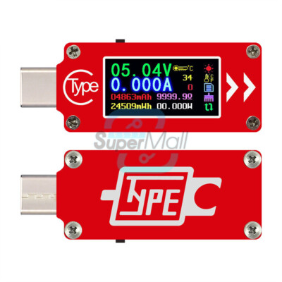 TC64 Type-C USB-C 0.96'' Digital LCD Display Tester Voltage Current Power Meter
