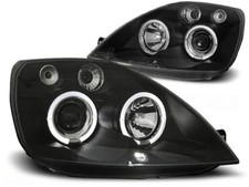 FARI ANTERIORI LPFO09 FORD FIESTA 2002 2003 2004 2005 ANGEL EYES Nero