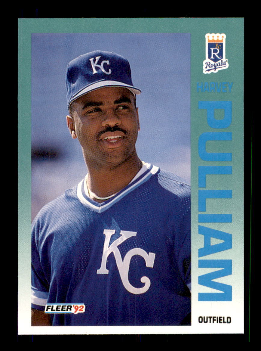 1992 BASEBALL 1992 Fleer Harvey Pulliam Kansas City Royals #166 1