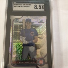 2022 Bowman Chrome Alexis Hernandez 1st Chrome Mega Box BCP-172 SGC 8.5
