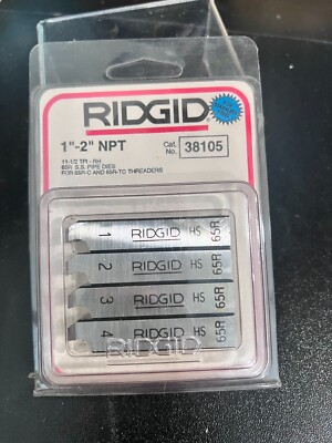 #ad Ridgid 38105 1quot; to 2quot; NPT Pipe Threading Replacement Die $105.00