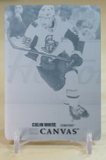 2020-21 Upper Deck UD Canvas Printing Plate Black 1/1 Colin White #C181