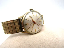 Vintage 1968 Gents Lord Elgin 25 Jewel Selfwinding 10K GF Bezel Band Swiss Watch