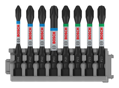 Bosch Pro Impact gemischtes Schrauberbit-Set, PH1, PH2 (x2), PH3, PZ1, PZ2 ...