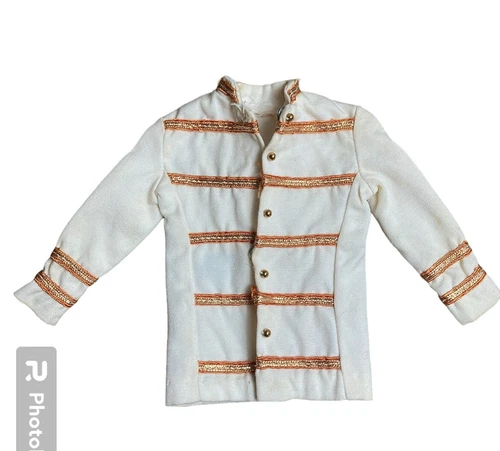 Vtg Mattel Ken Outfit Clothes Drum Major Uniform Shirt Top 1960s With Label