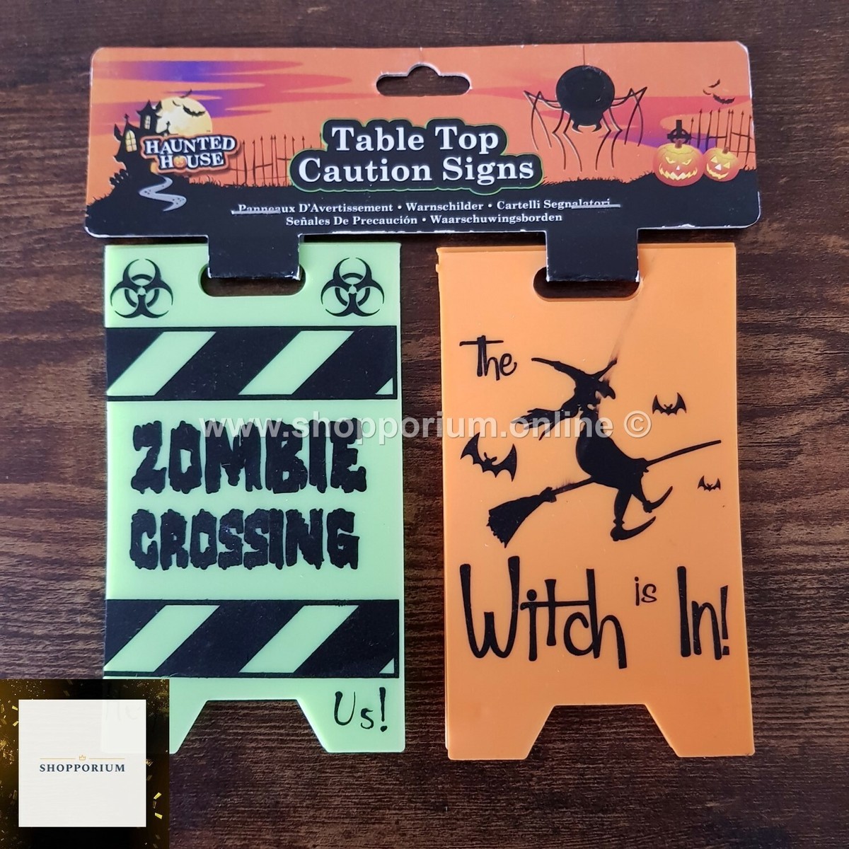 Hallween Table Top Caution Signs Hallween Table Top Caution Signs