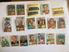 1960 Topps Football Cards - 22 Card Lot - Roosevelt Brown | Tom Brookshier