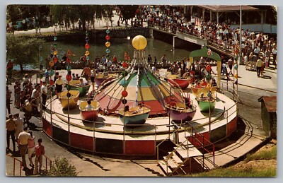 Postcard Tip Top Ride Hershey Park Amusement Park Chocolate Town USA Hershey PA