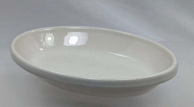 Vintage Buffalo China 0403M Small White Oval Dish 6-1/2” - Farmhouse Soap Dish