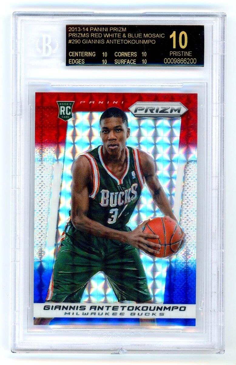 2013-14 Prizm Black Mosaic Giannis Antetokounmpo Tops $1 Million