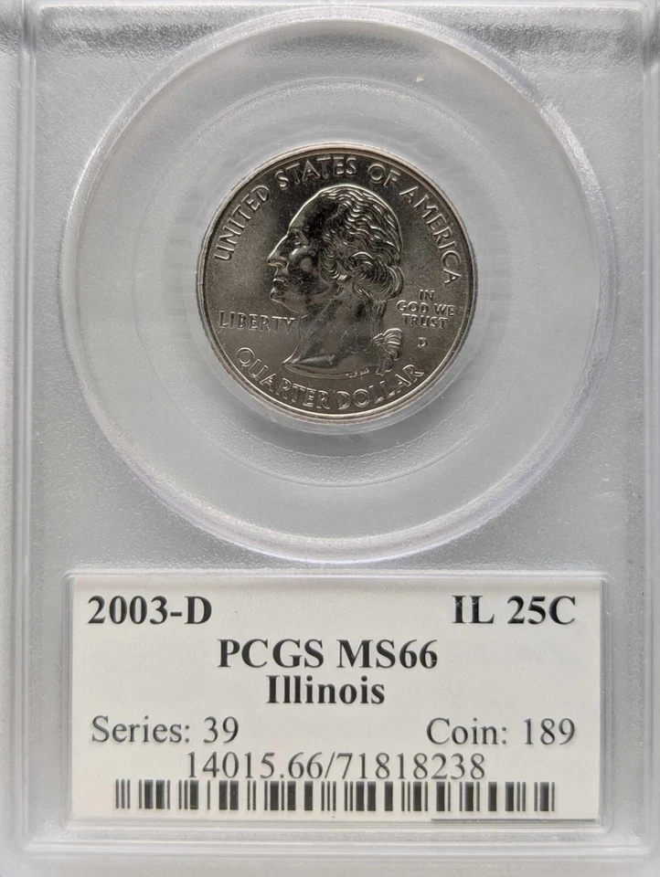 2003-D Missouri Quarter PCGS MS66 and 2003-D Illinois Quarter PCGS MS66 - Image 3 of 4