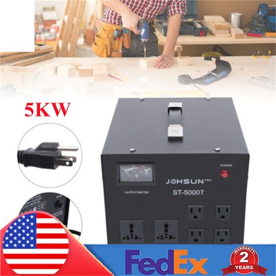 5KW Step Up/Down Transformer Regulator/Stabilizer 120V-220V 220V-110V Voltage US