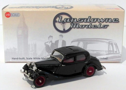 Lansdowne Models 1/43 Scale LDM74A - 1937 Riley 12/4 Continental Sedan - Black - Picture 11 of 12