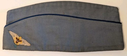 1950s Air Scout Blue Garrison / Flat Hat w/ Cloth Wing - BSA