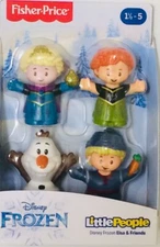 NIB Fisher-Price Little People Disney Frozen Elsa & Friends 4 pk Anna, Olaf Toys