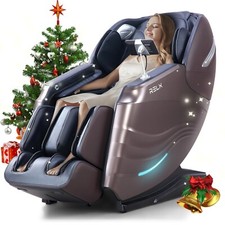RELX Massage Chair Full Body Zero Gravity SL-Track Shiatsu Massage Chair, 12 ...