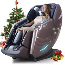 RELX Massage Chair Full Body Zero Gravity SL-Track Shiatsu Massage Chair, 12 ...