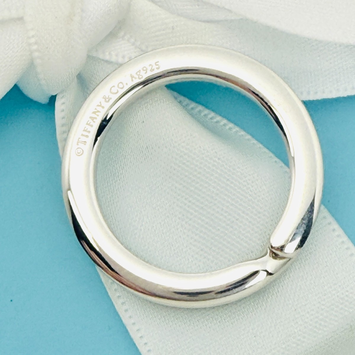 Tiffany ティファニー key ring extra large big Tiffany & Co Extra Large Horseshoe Key Ring Chain Keyring