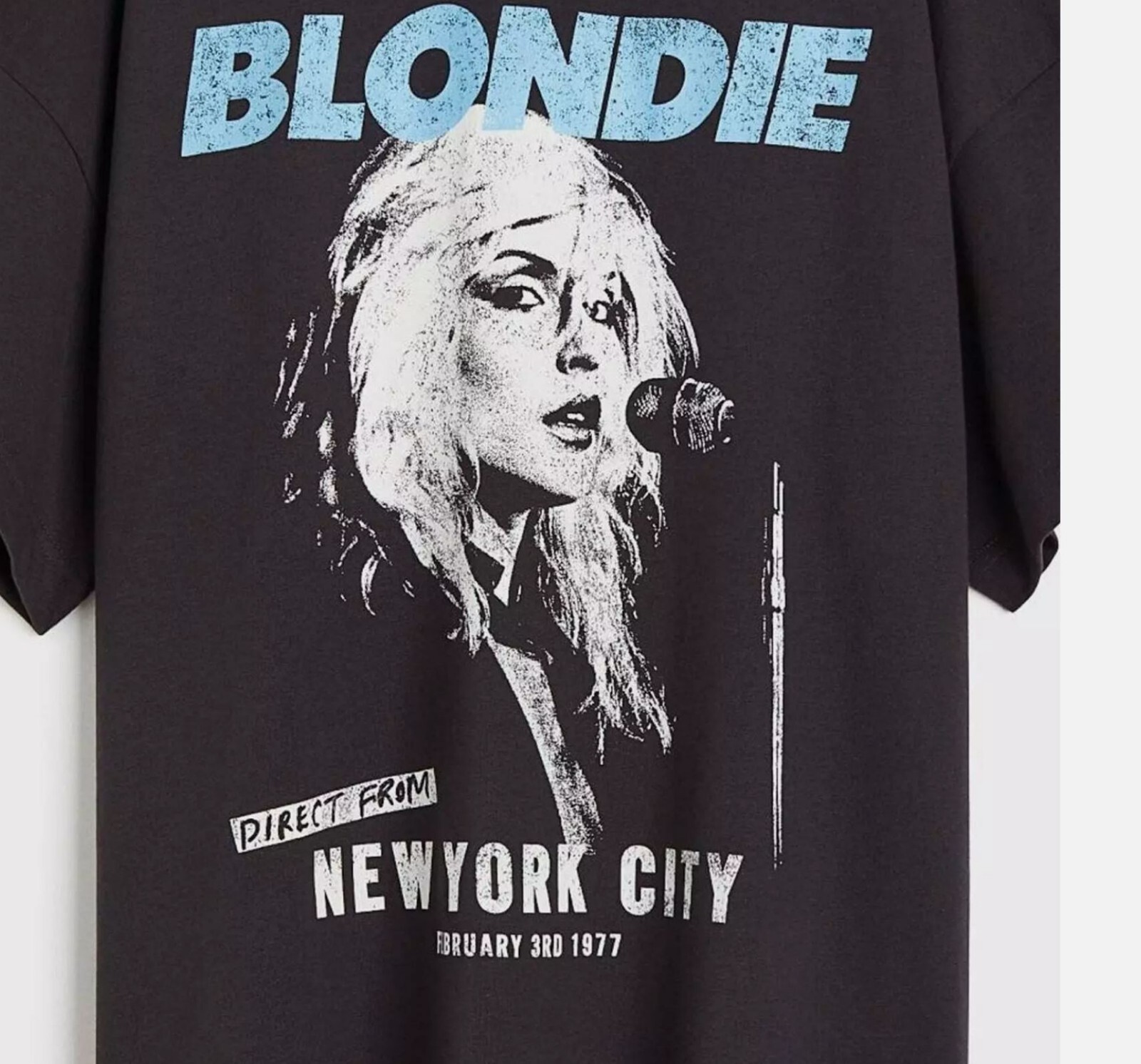 Blondie 1977 Direct From New York City Retro tshirt, Blondie live at the Old Wal