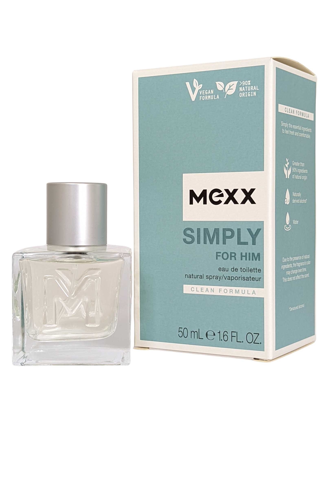 Mexx Simply Eau de Toilette Spray 50ml Mens Fragrance Musky Fruity Scent