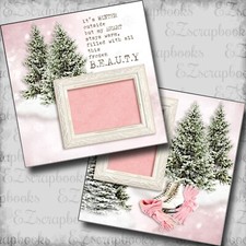 Frozen Beauty - 2 Premade Scrapbook Pages - EZ Layout 5790
