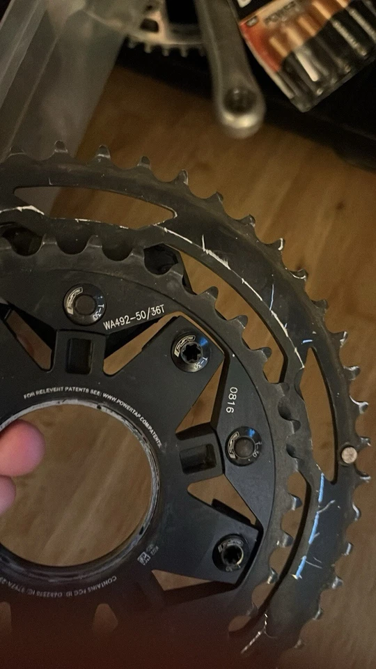 Medidor de potencia de plato Powertap C1 50/36 110BCD 5 pernos Foto 3 de 3