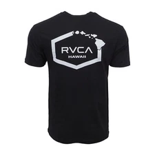 RVCA HAWAII ISLAND MENS T SHIRT BLACK