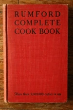 RUMFORD COMPLETE COOKBOOK 1941 Lily Haxworth Wallace Vintage Chemical Works