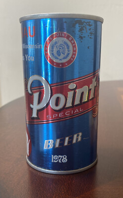 Point Special 1978 Vintage Pull Tab Beer Can Bottom Opened Empty
