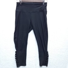 VOGO Athletica Yoga Exercise Capris Pants Womens Small Black Athleisure Leggings