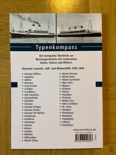 DEUTSCHE KRIEGSSCHIFFE Lazarett-, KDF-, Wohnschiffe 1933-45 (Taschenbuch, 2020) - Bild 2 von 2