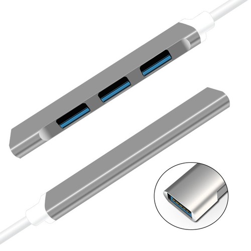 USB-C Type C to USB 3.0 Hub Splitter Adapter For Mac Android Phone MacBook Pro - Picture 4 of 5