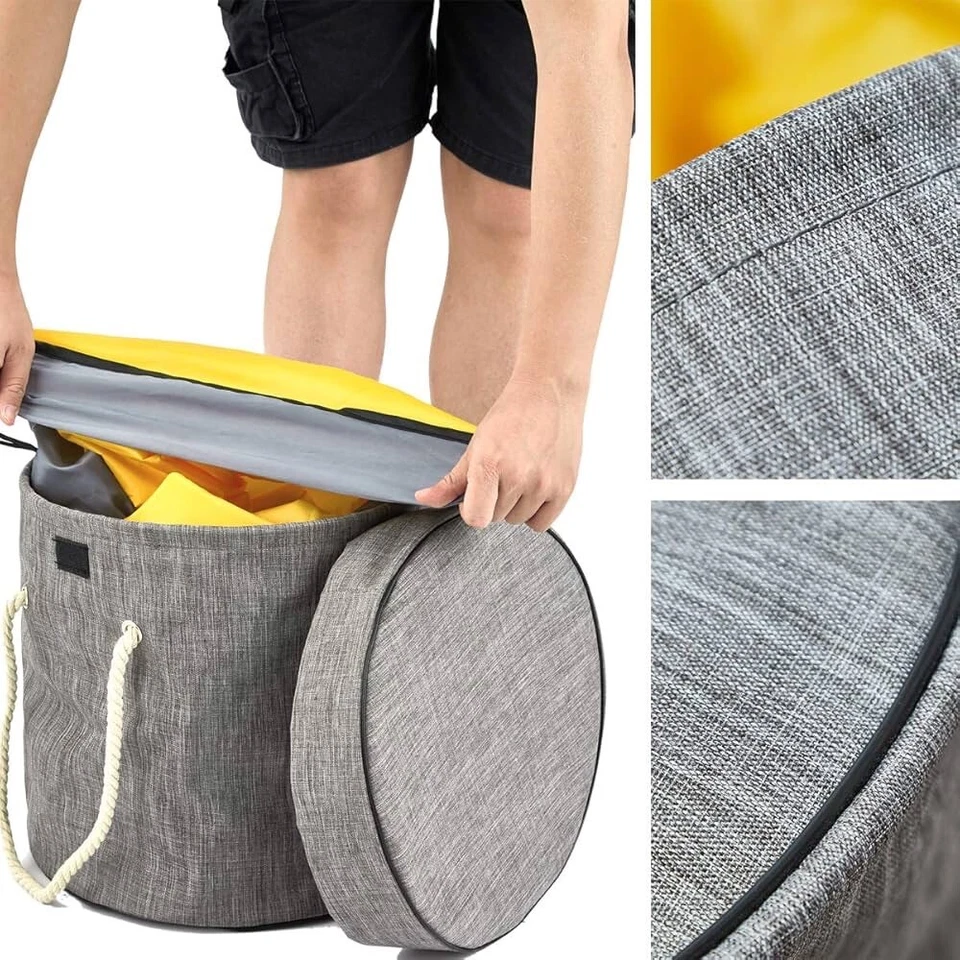 Organizador de juguetes y cesta de almacenamiento ladrillos de construcción alfombra de juego de juguete para habitación de niños Foto 4 de 4