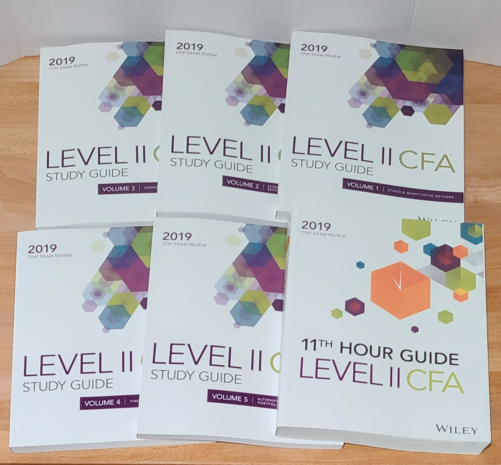 2019 Wiley CFA Study Guide Level II Exam Books (Set of 5) + 11th Hr Exam Review-image