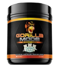 Gorilla Mode Pre-Workout Formula - White Gummy Bear (1.78 Lbs. / 40 Servings)