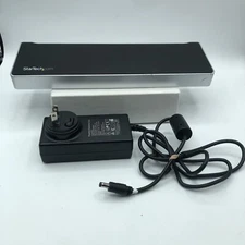StarTech Triple-Monitor USB 3.0 Docking Station USB3DOCKH2DP AC Adapter & Cable