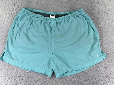 The North Face Shorts Womens Extra Large Blue Lined 100% Nylon