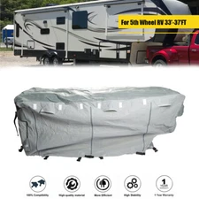 Deluxe 4 Layer 5th Wheel RV Motorhome Camper Storage Cover 33'-37'FT Waterproof