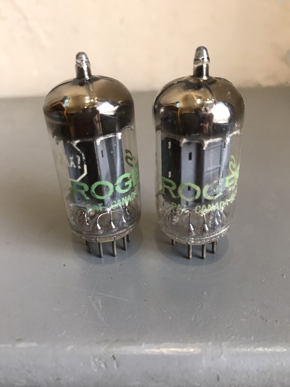 Amperex Bulge Boy 12AX7/ECC83 Long Plates D Foil Getter, Nos Testing
