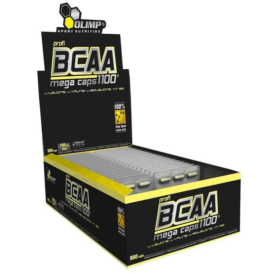 Olimp - BCAA 1100 Mega Caps 30 x 30 im Blister 900 Kapseln - Aminosäuren - Bild 1 von 1