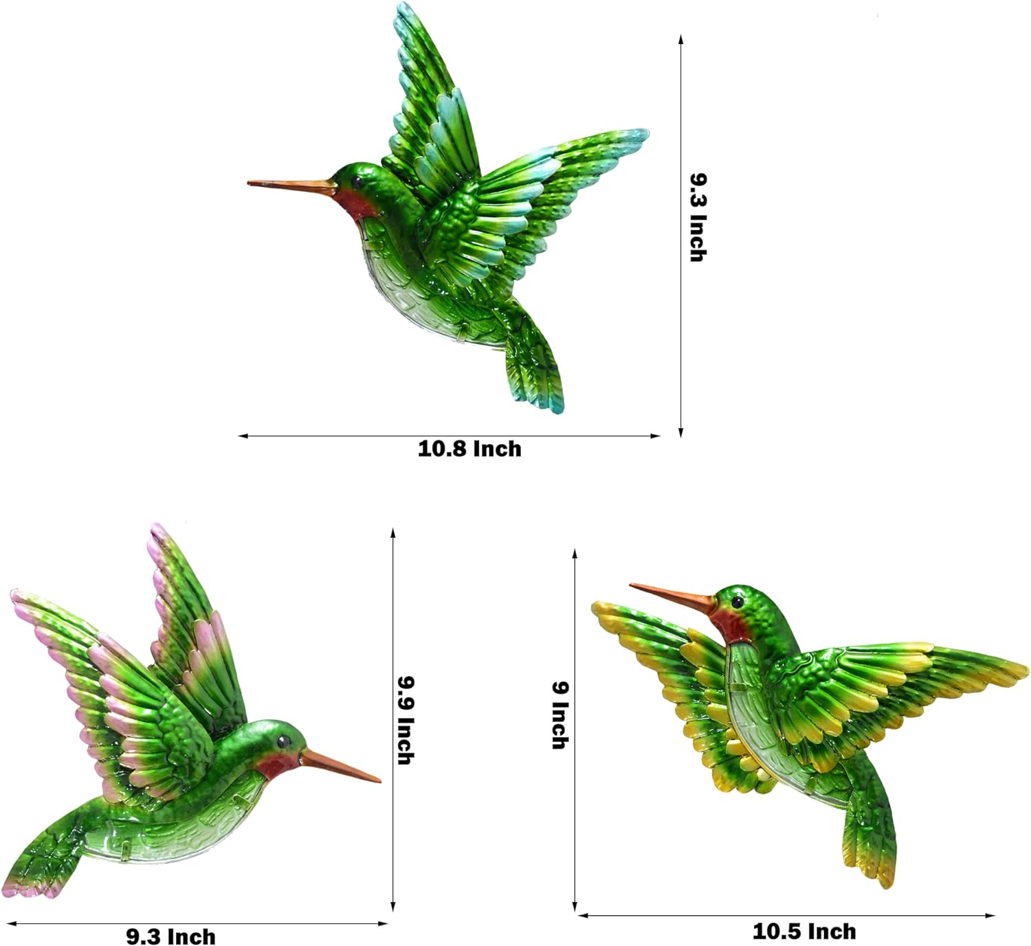 Metal Hummingbird Wall Art Outdoor Hummingbird Decor Metal Fence