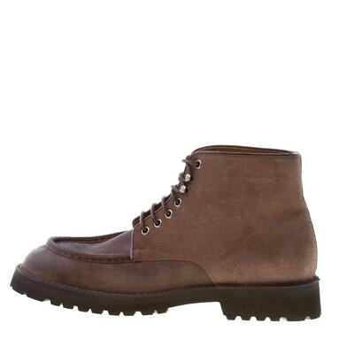 GREEN GEORGE herren schuhe taubengraü suede handmade in Italy geschnürt knochel