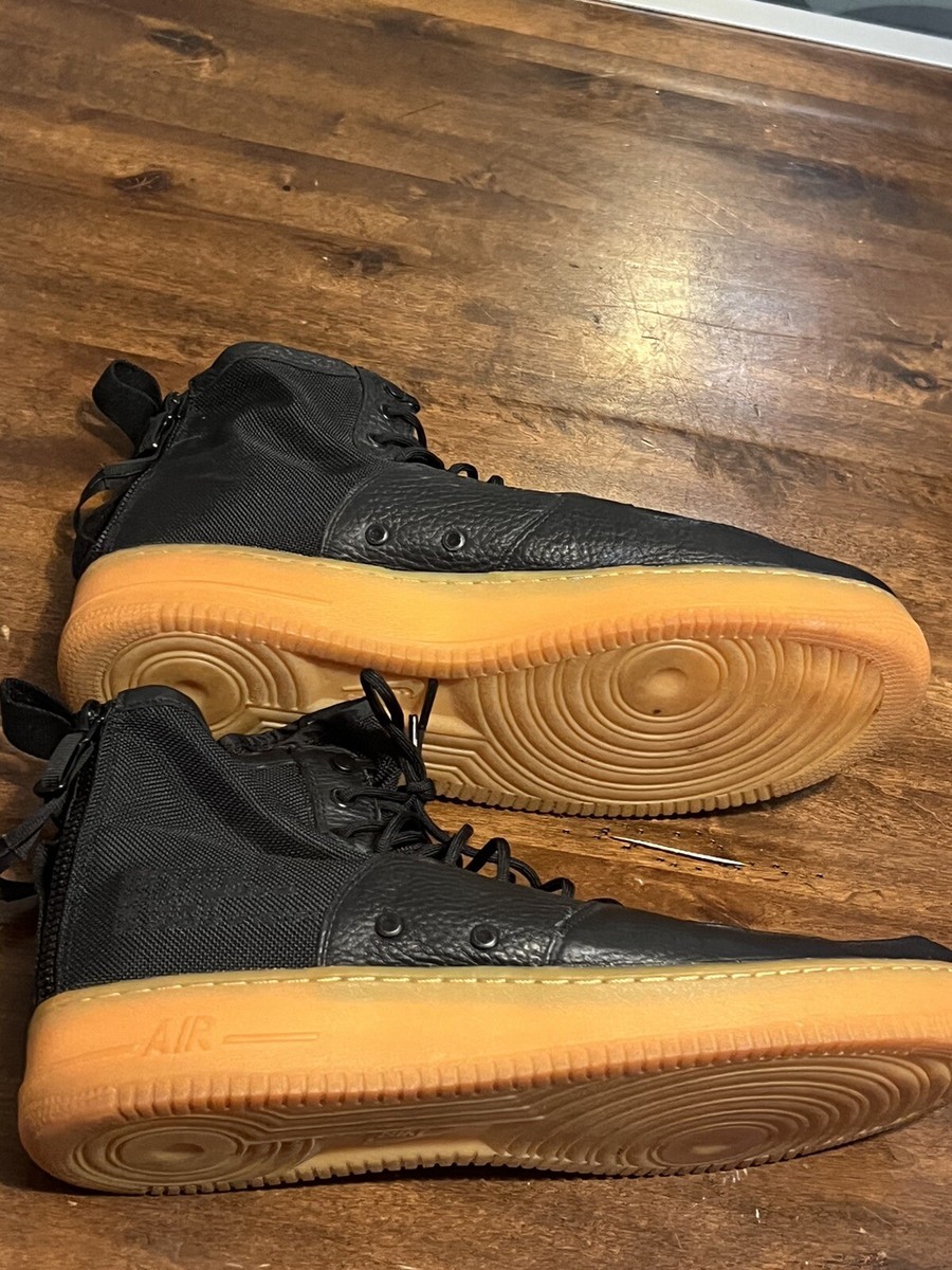 Nike Air Force 1 SF AF1 Mid Mens 15 Black Gum Urban Utility