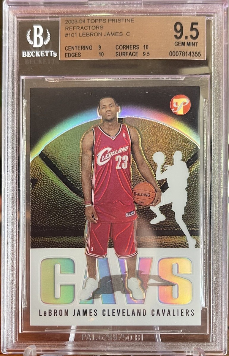 2003-04 Topps Pristine Refractor LeBron James RC Rookie 1761/1999 