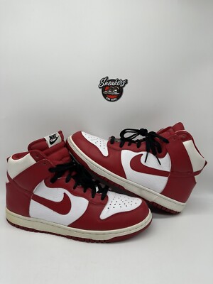 Nike Dunk SB High 2009 White Varsity University Red St Johns 317982-162 Size 9