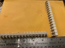 Barrier Block Screw Terminal Strip 15 Pos (2pcs)