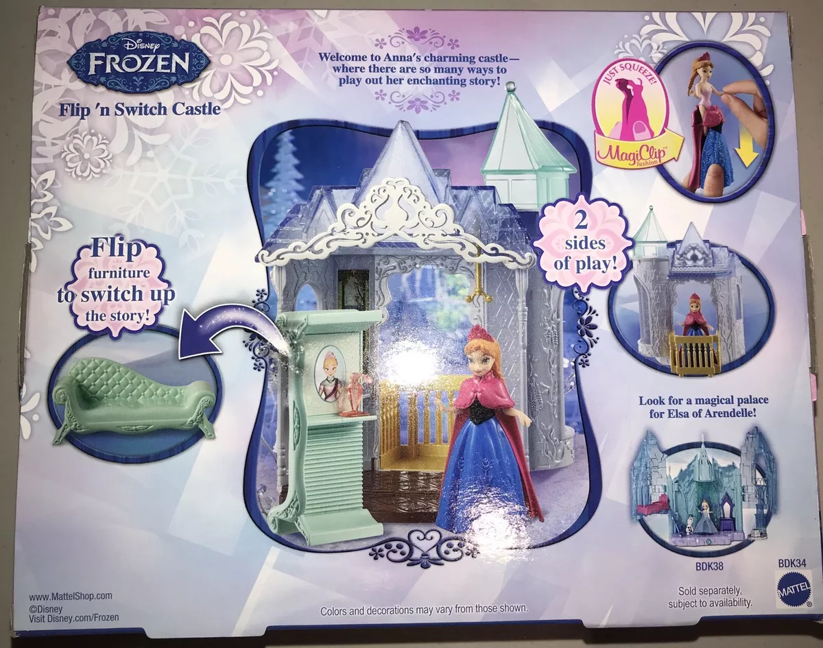 Disney Frozen MagiClip Flip N Switch ch teau et poup e Anna NEUF 3 BDK34