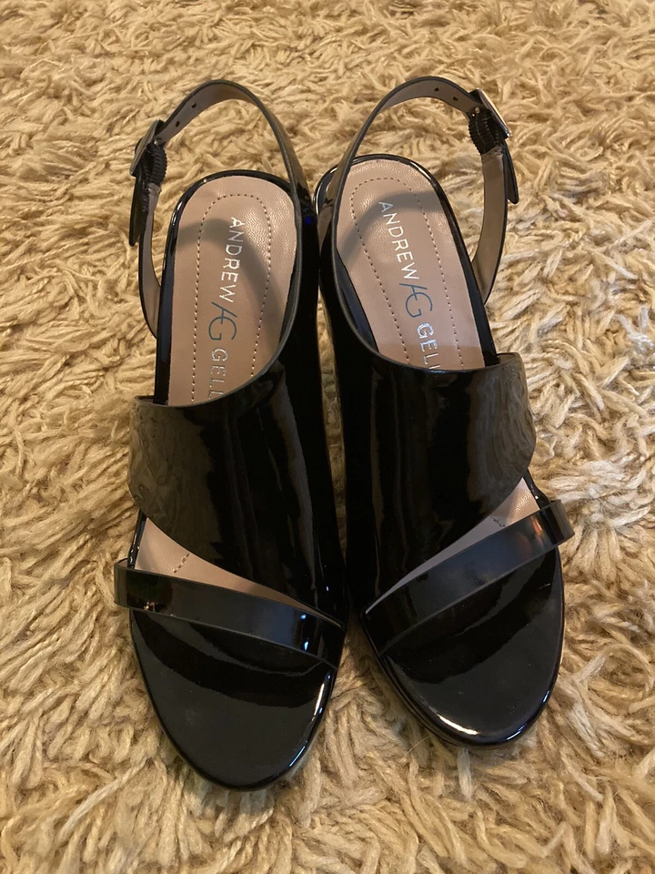 New Andrew Geller Womens Theola Pumps Sandal Cone Heel Size 5.5 - Image 4 of 4