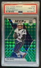 2020 Mosaic Tom Brady Prizm Green #298 Patriots PSA 10